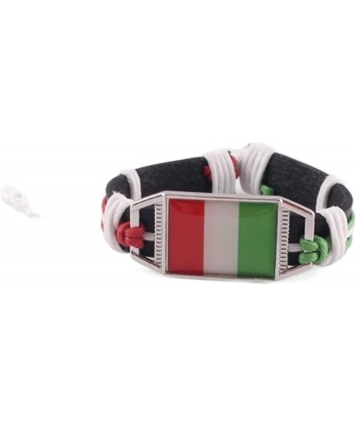 Flag Bracelet Ukraine United States Uruguay Ethiopia's Regional Flag Leather Bracelet (Color : Portugal) Italy $18.19 Bracelets