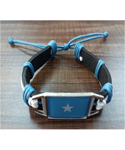 Flag Bracelet Ukraine United States Uruguay Ethiopia's Regional Flag Leather Bracelet (Color : Portugal) Italy $18.19 Bracelets