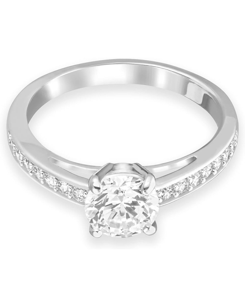 Attract Round Ring Jewelry Collection, Rhodium Finish, Clear Crystals US 8/EU 58 $29.60 Others