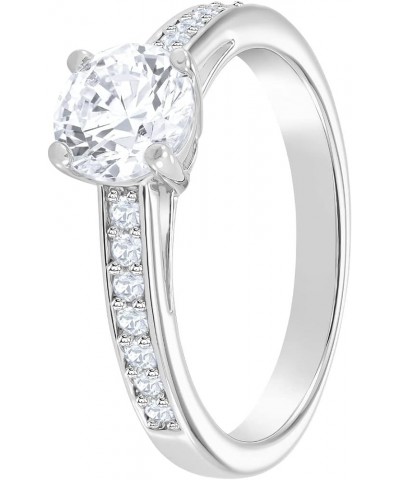 Attract Round Ring Jewelry Collection, Rhodium Finish, Clear Crystals US 8/EU 58 $29.60 Others