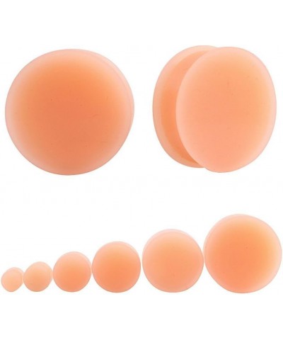 Flesh Skin Colored Ear Gauges Plugs Tunnels Expanders Stretcher Silicone Body Piercing Jewelry (Plug gauge: 20mm-3/4") $7.09 ...