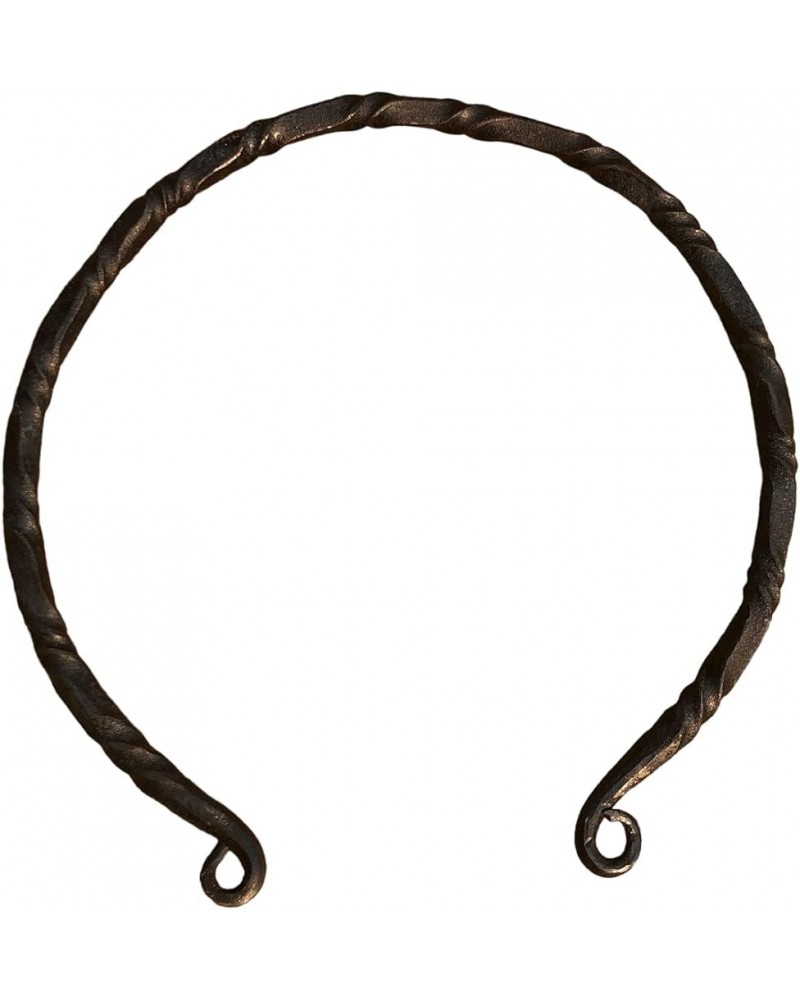 Medieval Iron Necklace Traditional Celtic Torq Torque, Hand Forged Torc, Medieval Nordic Torc, Authentic Neckand Ancient Nors...