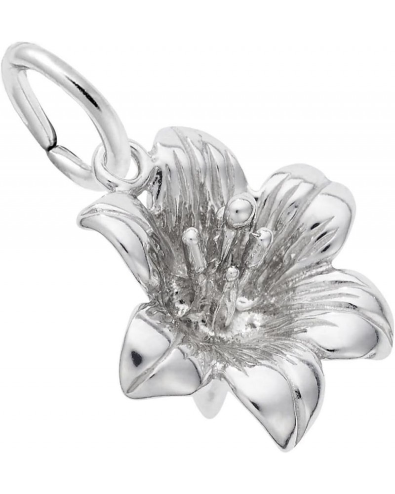 Rembrandt Lily Charm - Metal - Sterling Silver $19.64 Bracelets