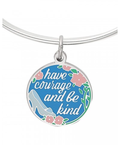 Alex and Ani Disney Cinderella Have Courage and Be Kind Bangle Bracelet Charm Silver $35.62 Bracelets