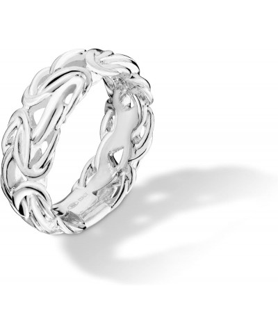 925 Sterling Silver Italian 7mm Byzantine Band Ring for Women Made in Italy 10 $19.95 Rings