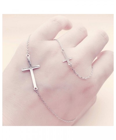 Fashion Cross 925 Sterling Silver Chain Necklace Party Mother's Birthday Gift $6.59 Necklaces