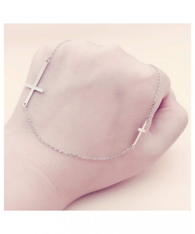 Fashion Cross 925 Sterling Silver Chain Necklace Party Mother's Birthday Gift $6.59 Necklaces