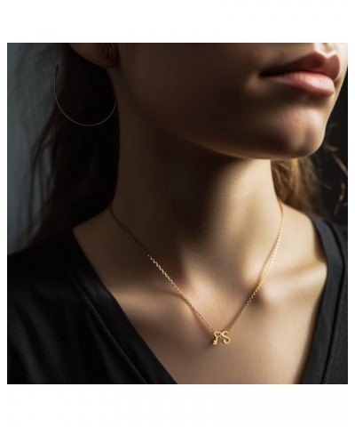 18K Gold Heart Initial Necklace for Women, Stainless Steel Tiny Letter Dainty Key Pendant Necklaces Gift for Girl Gold W $10....