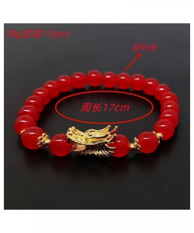 2024 Chinese Zodiac Dragon Colorful Handamde Beaded Adjustable Bracelets Spring Festival Lucky Amulet Feng Shui Animal Bangle...