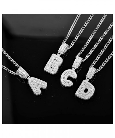 A-Z Alphabet Pendant 18k Gold or Platinum-Plated Monogram Pendant Monogram Jewelry Silver-C $21.41 Necklaces