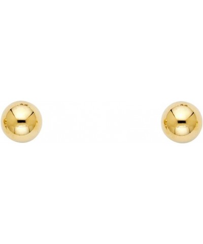 14k Yellow Gold Ball Stud Earrings with Puch Back - 6 Different Size Available 7 mm $32.00 Earrings