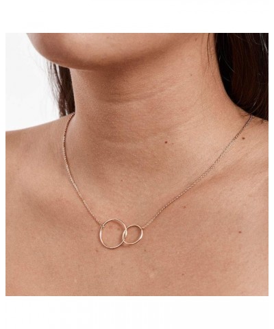 Cousins Necklace - Heartfelt Card & Jewelry Gift for Birthday, Holidays & More Interlocking Circles Rose Gold $28.49 Necklaces