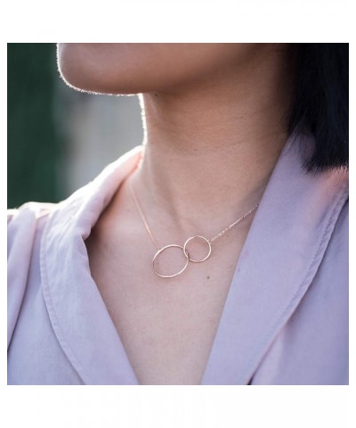 Cousins Necklace - Heartfelt Card & Jewelry Gift for Birthday, Holidays & More Interlocking Circles Rose Gold $28.49 Necklaces