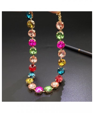 iSPECIALMulticolored Crystal rihinestone Necklace for Women, Celestial Harmony Enchanting Crystal Choker for Women Sparkling ...