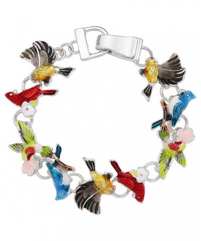 Cardinal Bluejay Hummingbird Yellow Finch Bird Lover Bracelet with Gift Box $13.48 Bracelets