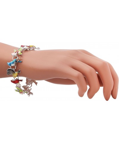 Cardinal Bluejay Hummingbird Yellow Finch Bird Lover Bracelet with Gift Box $13.48 Bracelets