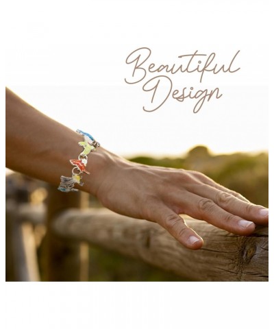 Cardinal Bluejay Hummingbird Yellow Finch Bird Lover Bracelet with Gift Box $13.48 Bracelets