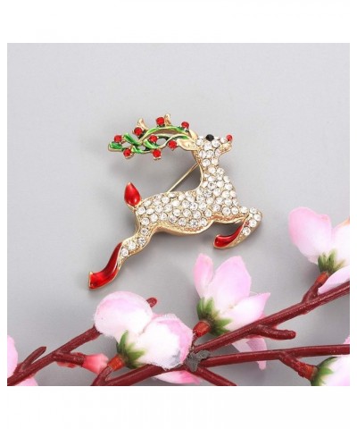 9 Pieces Christmas Brooch Pin Set for Women Christmas Pins Christmas Brooch Snowman Boots Reindeer Bow Gift Box Xmas Tree Car...