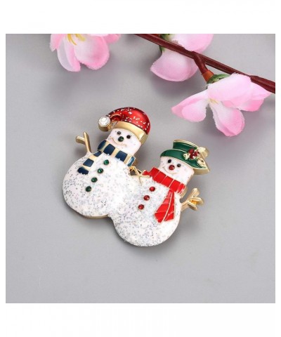 9 Pieces Christmas Brooch Pin Set for Women Christmas Pins Christmas Brooch Snowman Boots Reindeer Bow Gift Box Xmas Tree Car...