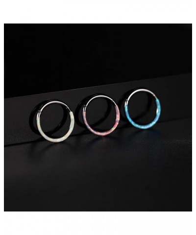 Septum Ring Septum Jewelry Septum Clicker Daith Rook Helix Conch Tragus Piercing Jewelry 316L Surgical Steel Nose Ring Hoop C...