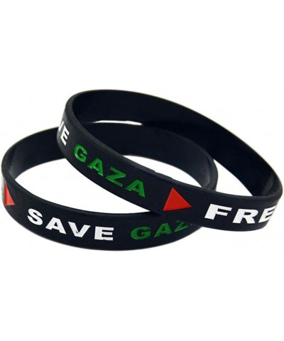 Free Palestine Bracelet,Sports Silicone Free Palestine Wristbands,Save Gaza Palestine Flag Bracelets,Water-proof Rubber Pales...