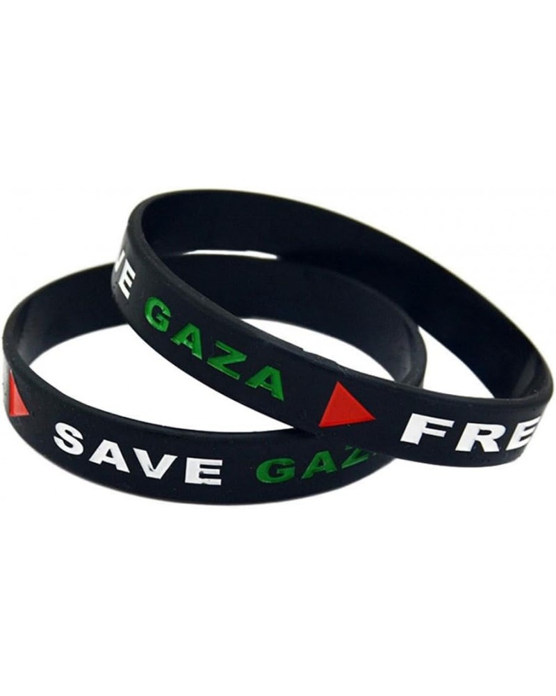 Free Palestine Bracelet,Sports Silicone Free Palestine Wristbands,Save Gaza Palestine Flag Bracelets,Water-proof Rubber Pales...