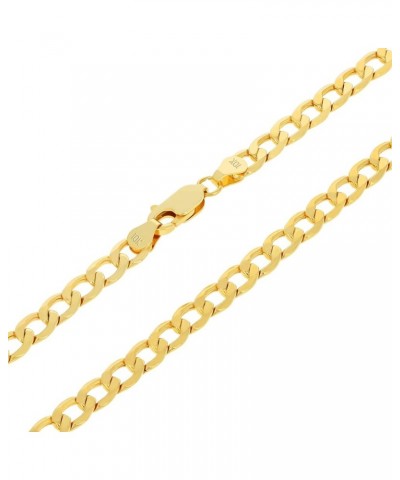 10k Yellow Gold 5.5mm Cuban Curb Link Chain Pendant Necklace, Mens Womens Jewelry 16" 18" 20" 22" 24" 26" 28" 30 20 $210.27 N...