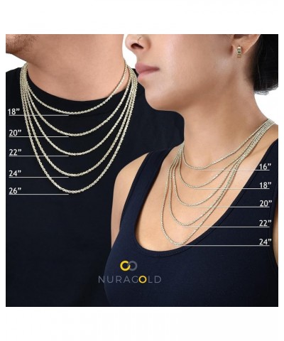 10k Yellow Gold 5.5mm Cuban Curb Link Chain Pendant Necklace, Mens Womens Jewelry 16" 18" 20" 22" 24" 26" 28" 30 20 $210.27 N...