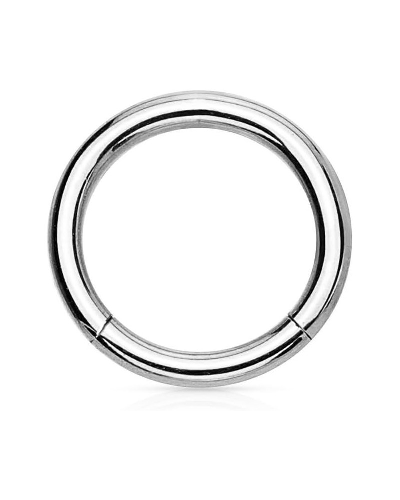 conch piercing jewelry, daith earrings, tragus hoop, 14g - 16g Titanium Hinged Seamless Body Piercing Hoop ring (Sold Individ...