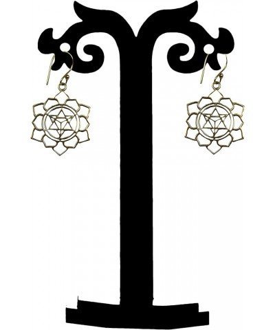 Spiral Drop Earrings Jewelry Metal Style Heart Flower Shape Traditional Design Golden(Design15) $9.09 Earrings