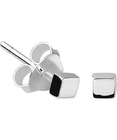 Sterling Silver XS Tiny Square Stud Earrings $9.87 Earrings