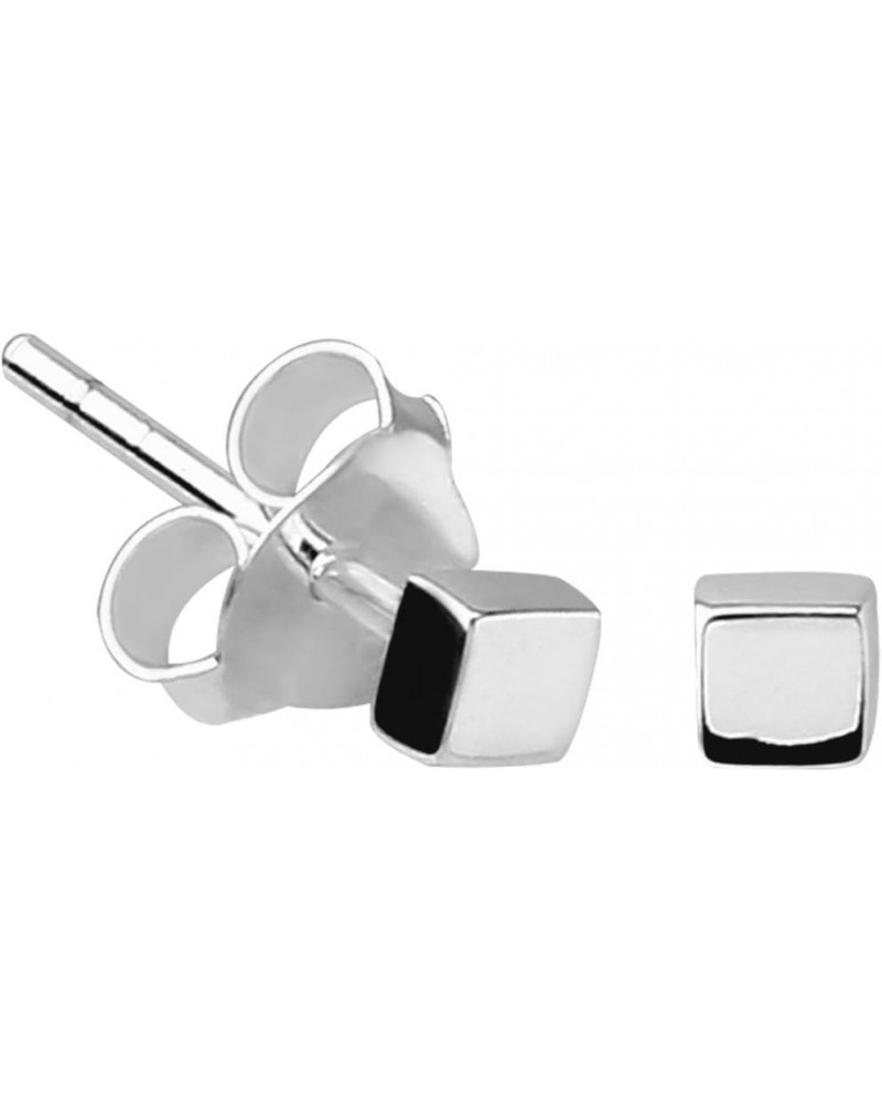 Sterling Silver XS Tiny Square Stud Earrings $9.87 Earrings