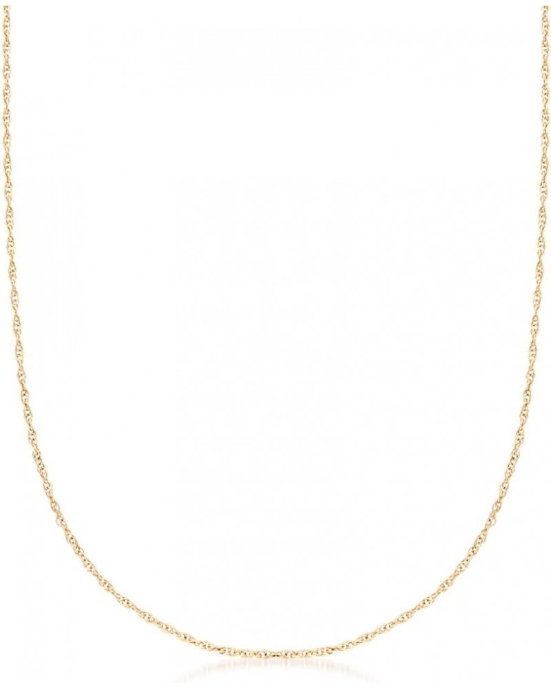 Italian 1mm 14kt Yellow Gold Rope-Chain Necklace 16 Inches $81.07 Necklaces