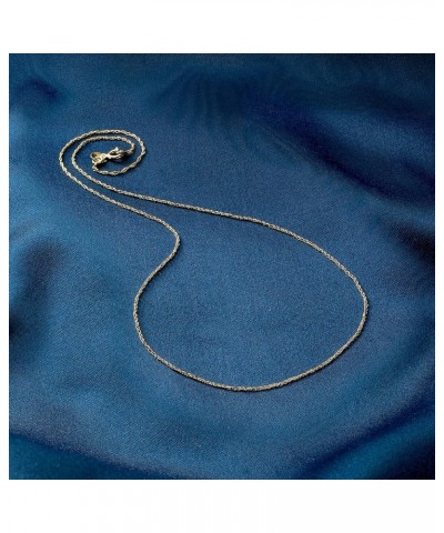 Italian 1mm 14kt Yellow Gold Rope-Chain Necklace 16 Inches $81.07 Necklaces