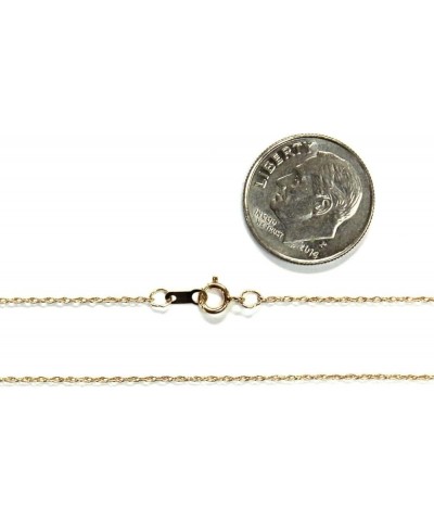 14Kt 14K Yellow 7" 16" 18" 20" 24" .95mm Solid Gold Light Weight Rope Chain 18.0 Inches $28.96 Necklaces