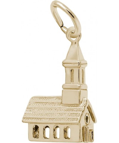 Church Charm, Charms for Bracelets and Necklaces Yellow Gold $22.20 Bracelets