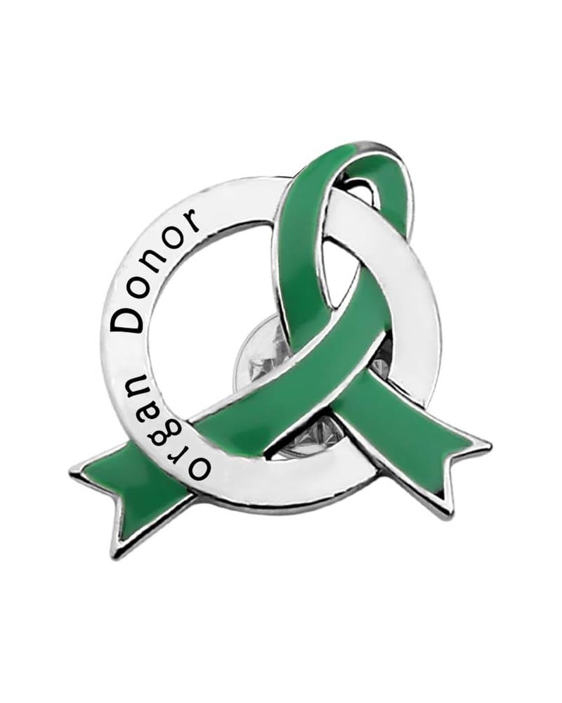 Organ Donor Jewelry Organ Donor Gift Organ Donation Awareness Gift Organ Donor Green Ribbon Pin Organ Donor bp $10.54 Necklaces