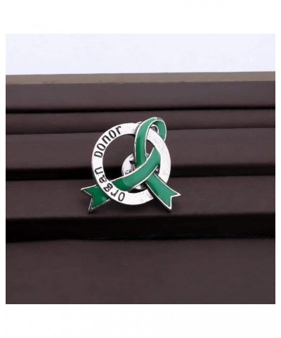 Organ Donor Jewelry Organ Donor Gift Organ Donation Awareness Gift Organ Donor Green Ribbon Pin Organ Donor bp $10.54 Necklaces