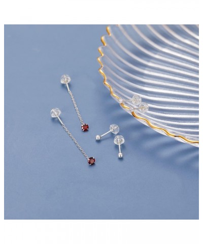 3 Pairs Small Sterling Silver Stud Hypoallergenic Earrings for Women | aretes de plata 925 para mujer | Sterling Silver Threa...