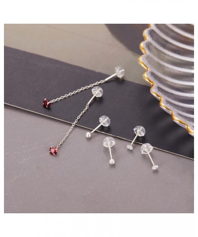 3 Pairs Small Sterling Silver Stud Hypoallergenic Earrings for Women | aretes de plata 925 para mujer | Sterling Silver Threa...