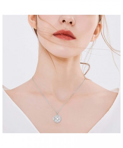 Women's Photo Locket Pendant Solid 925 Silver with 45+5 CM Necklace, In Jewellery Gift Box Natural Opal Locket $36.80 Necklaces