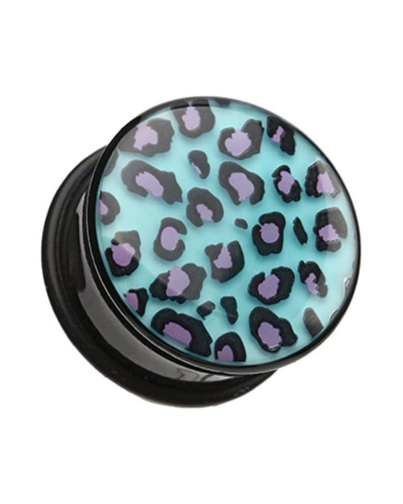 Glow in the Dark Cheetah Print Single Flared Ear Gauge Plug 7/16" (11mm) $10.00 Body Jewelry