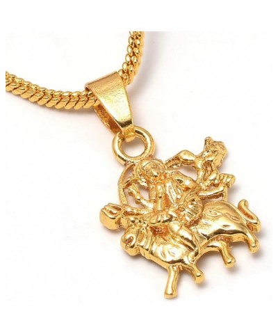 JewarHaat Indian Gold Plated Pendant Locket With Gold Plated Chain Daily Use Fashion Jewelry for Men, Women, Boys Girls Durga...