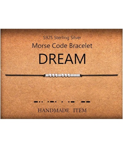 Inspirational Gifts for Women, Morse Code Funny Gifts Bracelets for Women, Morse Code Bracelets Friend Gifts 44 DREAM $9.23 B...