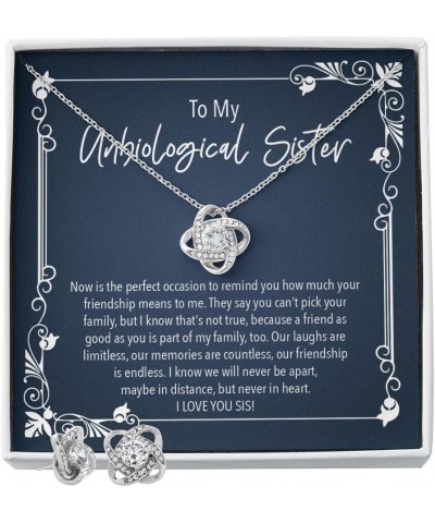 Female Best Friend Gift Ideas - Womens Pendant Necklaces with Message Cards, TwoTone Box LoveKnotSet-Message Card 7 $31.60 Ne...