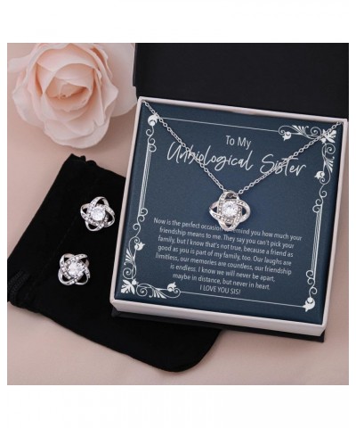 Female Best Friend Gift Ideas - Womens Pendant Necklaces with Message Cards, TwoTone Box LoveKnotSet-Message Card 7 $31.60 Ne...