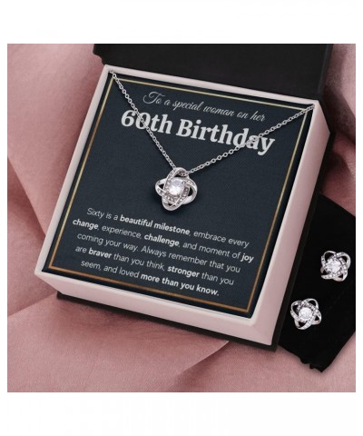 60th Birthday Gifts For Women, Gifts Ideas For 60 Year Old Woman, Happy 60 and Fabulous Necklace with Message Card and Gift B...