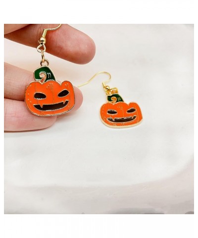 Halloween Earrings Cute Halloween Pumpkin Bat Earrings Halloween Costumes Earrings Jewelry for Women Teen Girls pumpkin $6.71...