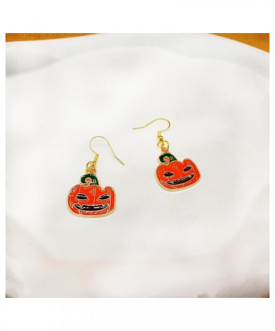 Halloween Earrings Cute Halloween Pumpkin Bat Earrings Halloween Costumes Earrings Jewelry for Women Teen Girls pumpkin $6.71...