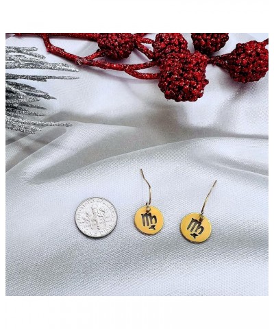 Earrings Constellation - Zodiac Earrings - Horoscope Earrings for Women - Stainless Steel Earrings for Women - Gold Zodiac Da...